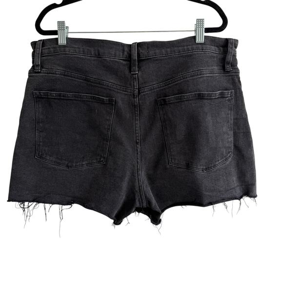 Madewell High Rise Demin Shorts in Black Size 32 - Picture 3 of 8